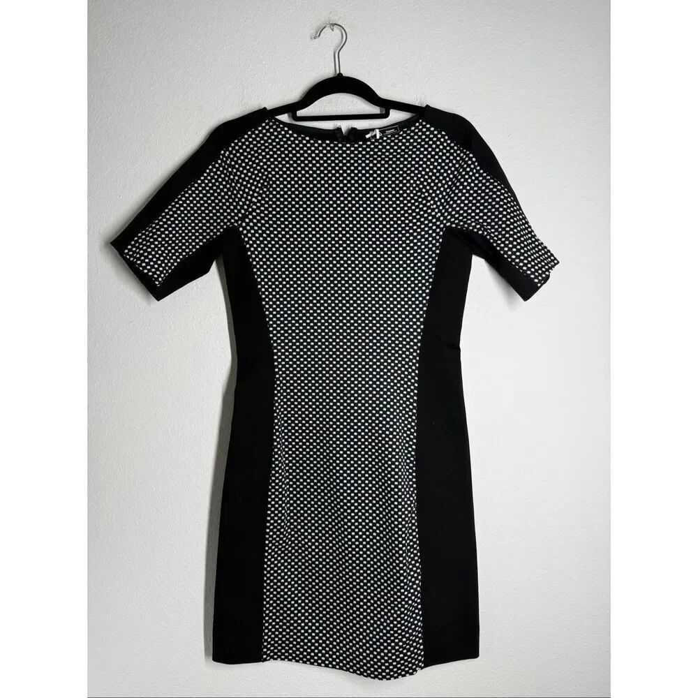 Sinèquanone Designed in Paris Women’s Mini Knit Dress Black White Size S